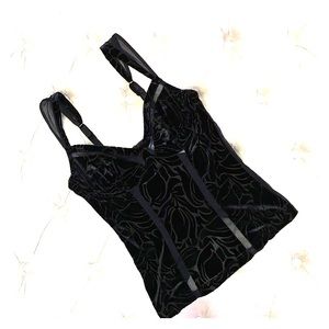Size 3 (34C) Clarice Velvet Bustier By: Cosabella